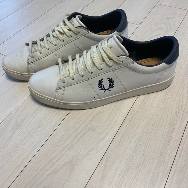 [BUNJANG] Fred Perry Men's Sneakers White Size 270 / 프레드페리 남성 스니커즈 화이트 사이즈270