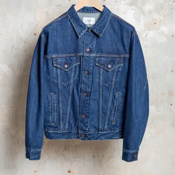 [BUNJANG] CIOTA 4 Pocket Denim Jacket Dark Blue Damage / CIOTA(시오타) 4 pocket denim jacket