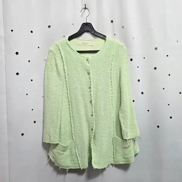 [BUNJANG] Zara Mint Knit Cardigan L / 자라 니트 민트색 가디건 L_9