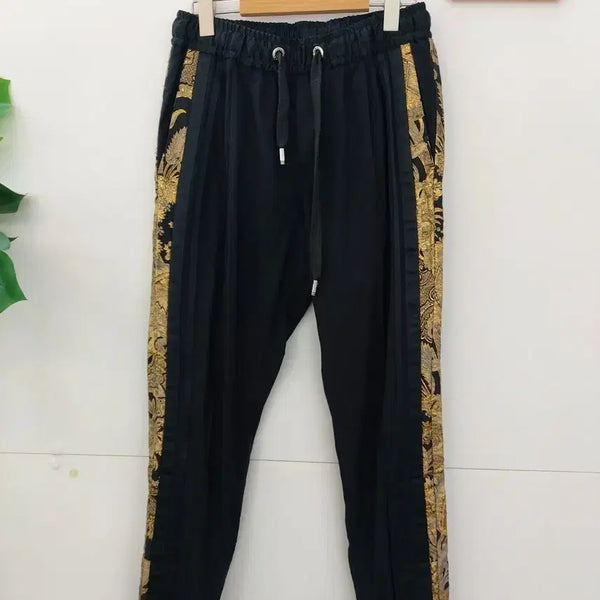 [BUNJANG] Dolce & Gabbana Gold Lace Jogger Pants / 돌체앤가바나 골드레이스 조거팬츠 30