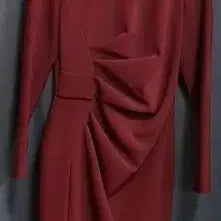 [BUNJANG] EUNE Wine Red Draping Dress / 으네(EUNE) 와인색 드레이핑 원피스 (55)
