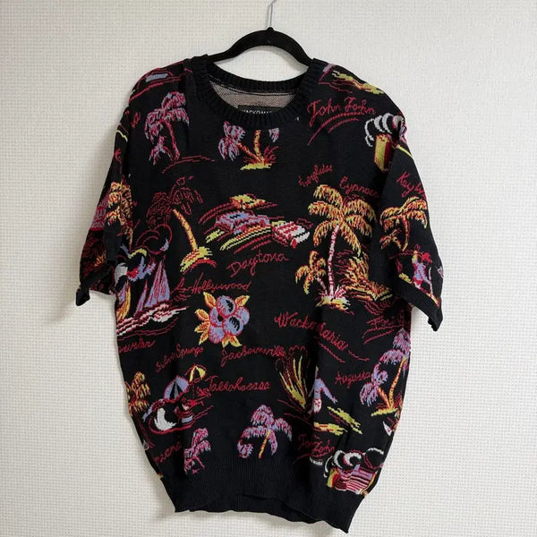 [BUNJANG] Wacko Maria Short Sleeve Knit T-Shirt / wackomaria 와코마리아 반팔 니트