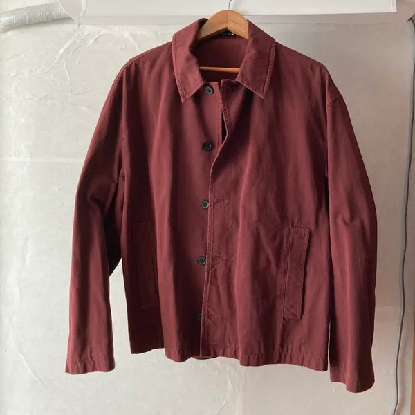 [BUNJANG] Zara Vintage Burgundy French Jacket / 자라 빈티지 버건디 프렌치 자켓 L (실사이즈 xl-xxl)