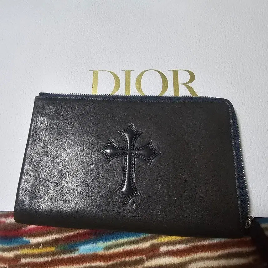 [BUNJANG] Chrome Style Dust Genuine Leather Wallet / 크롬스타일 더스트겸장지갑 소가죽새상품