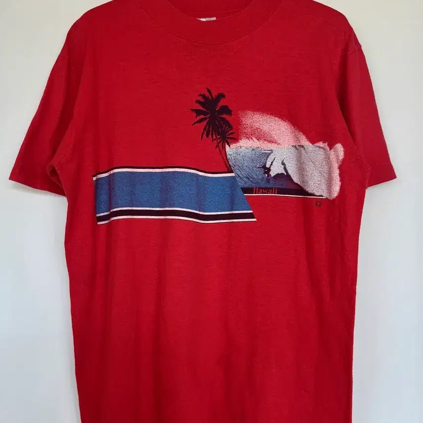 [BUNJANG] 80s Hanes Beefy-T Hawaii Surf Tee / 80s Hanes Beefy-T Hawaii Surf Tee (USA)