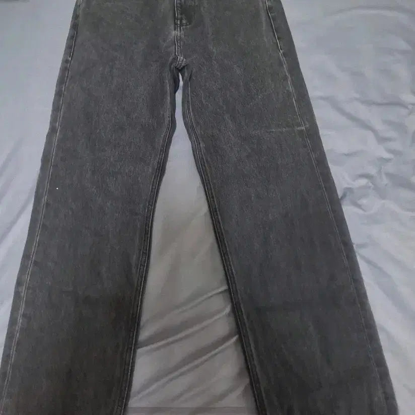 [BUNJANG] MUDIDI Washed Black Denim Pants Straight Fit / 무탠다드 워시드블랙데님팬츠 스트레이트 29