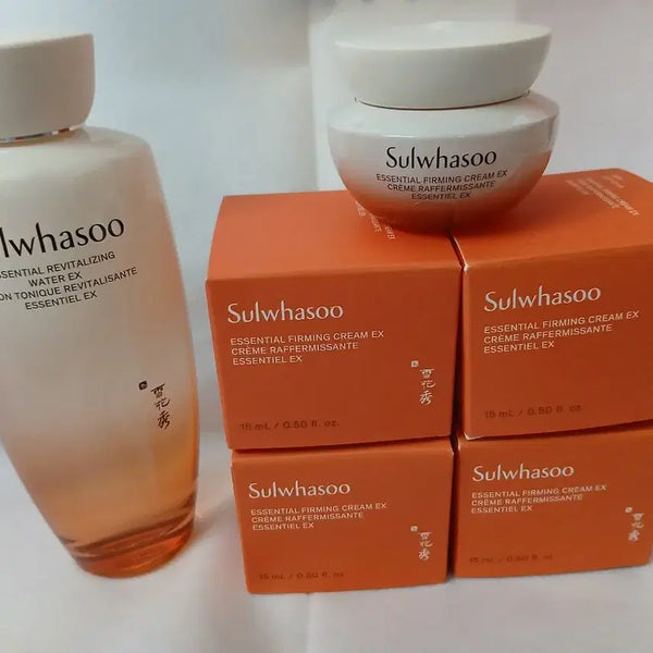 [BUNJANG] Sulwhasoo Essential Balancing Water EX 150ml + Concentrated Ginseng Renewing Cream EX 75ml Gift Set / 설화수 자음수150ml 구매시 탄력크림 75미리 증정