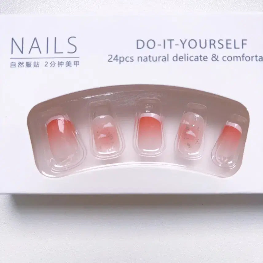 [BUNJANG] Peach Gradient Nail Tips / 복숭아 그라데이션 네일팁
