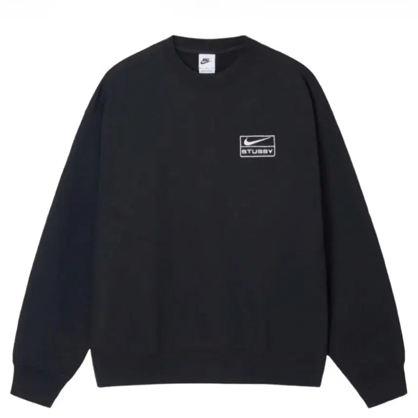 [BUNJANG] Nike x Stussy Crewneck Sweatshirt Black / [S] 나이키 스투시 맨투맨 블랙