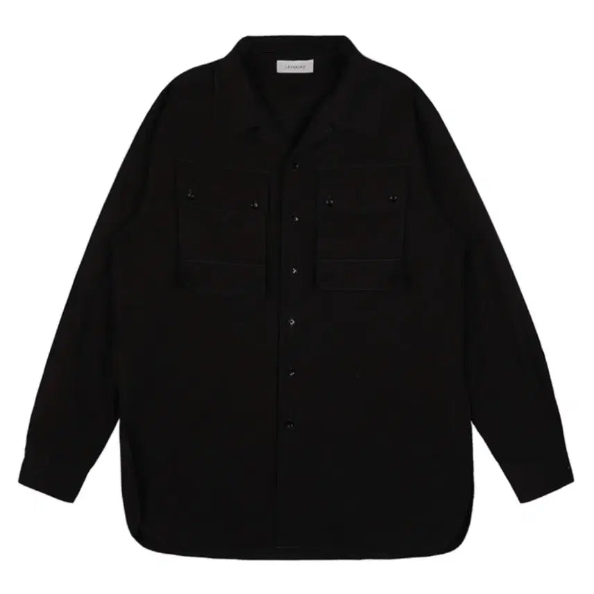 [BUNJANG] Lemaire 22SS Men's Black Military Shirt Size 48 / 르메르 22SS 남성용 블랙 밀리터리 셔츠 48