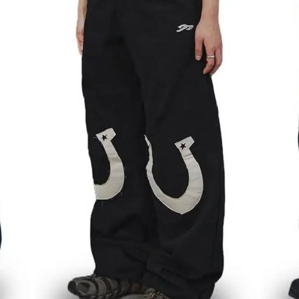 [BUNJANG] Horseshoe Apply Pants Size 1 / 가격 조정 가능) 탄산마그네슘 홀스슈아플리케 팬츠 1사이즈