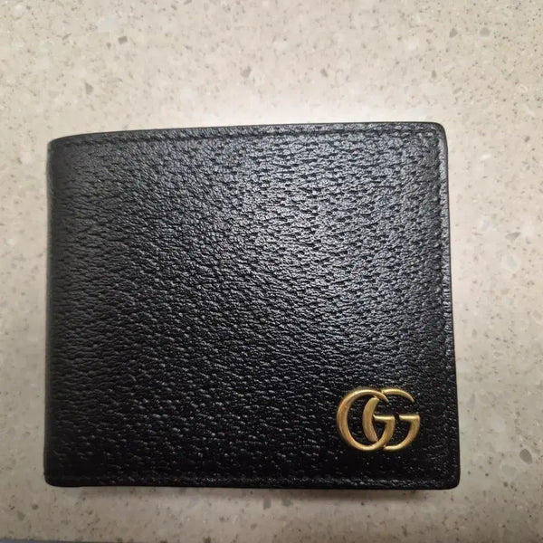 [BUNJANG] Gucci GG Marmont Bi-Fold Wallet Black / 구찌 GG 마몽 마몬트 마몽트 남성 반지갑 블랙