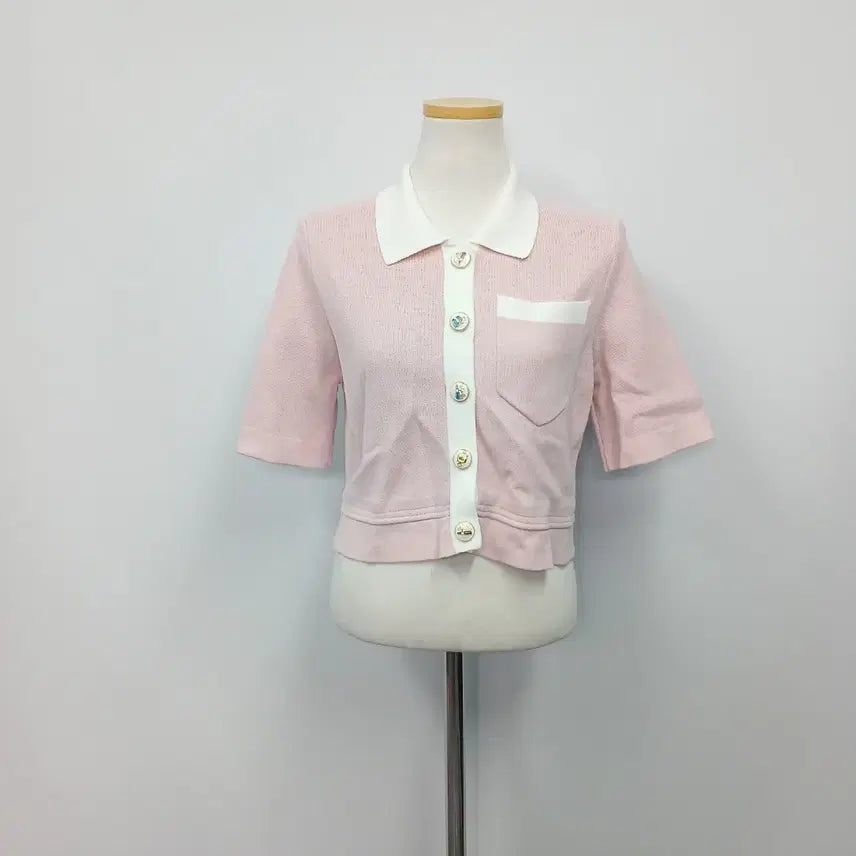 [BUNJANG] Cropped Tweed Short Sleeve Cardigan / 크롭 트위드 반팔 가디건 44