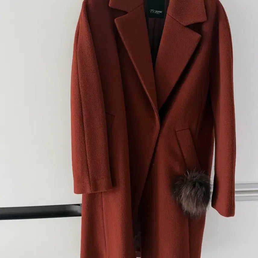 [BUNJANG] ZOOC Brown Wool Coat Size 55 / ZOOC 주크 브라운 모직 코트 55