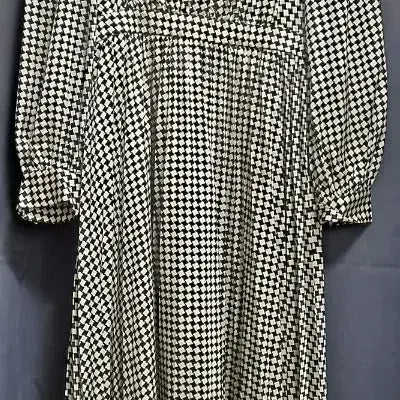 [BUNJANG] Houndstooth Check Long Dress / 하운드투스 체크 롱 원피스