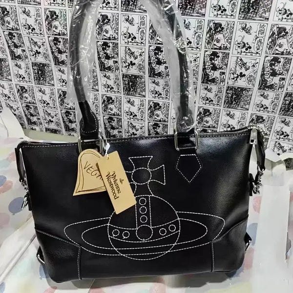 [BUNJANG] Vivienne Westwood Tote Bag / 비비안웨스트우드 클러치백 토트백 블랙 빅로고