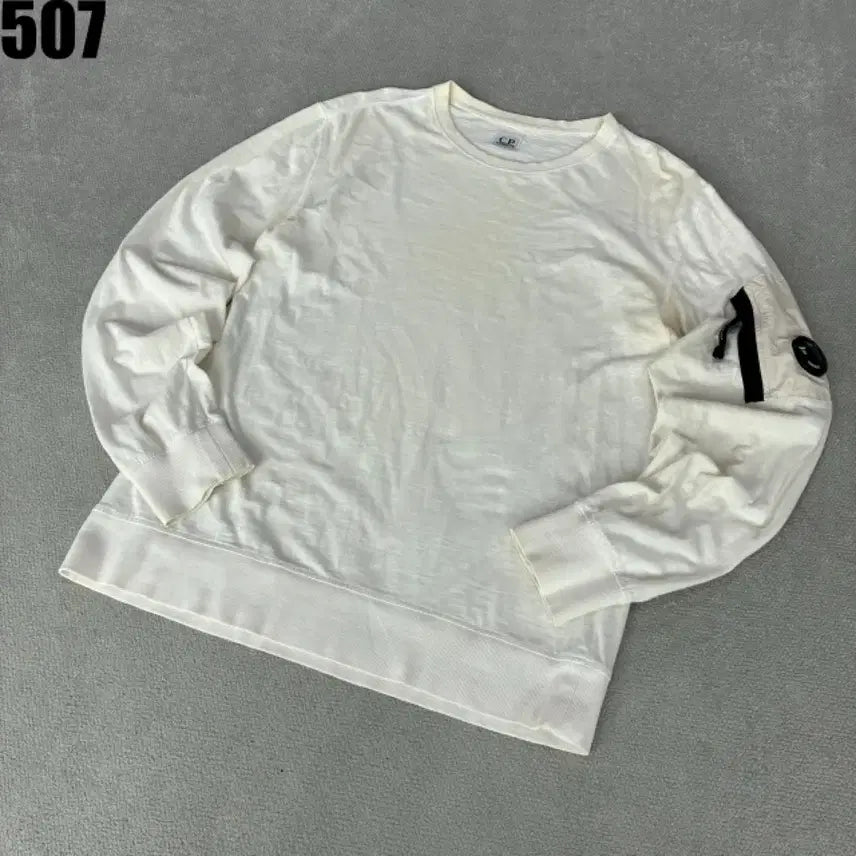 [BUNJANG] CP Company White Long Sleeve T-Shirt XL / CP컴퍼니 화이트 긴팔 티셔츠 XL
