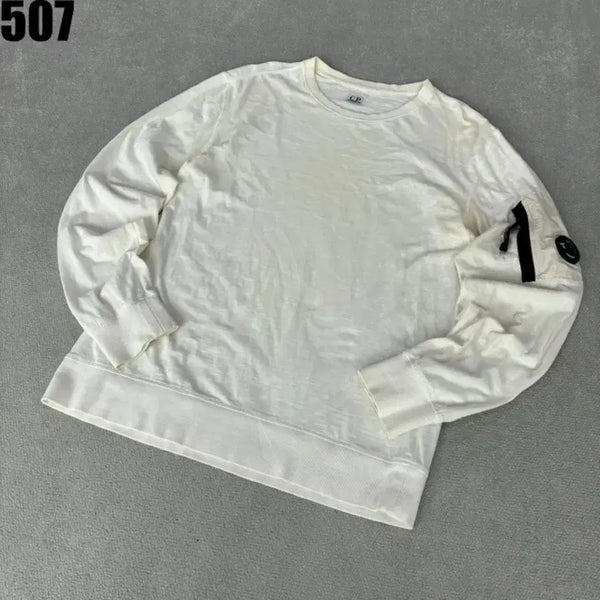 [BUNJANG] CP Company White Long Sleeve T-Shirt XL / CP컴퍼니 화이트 긴팔 티셔츠 XL