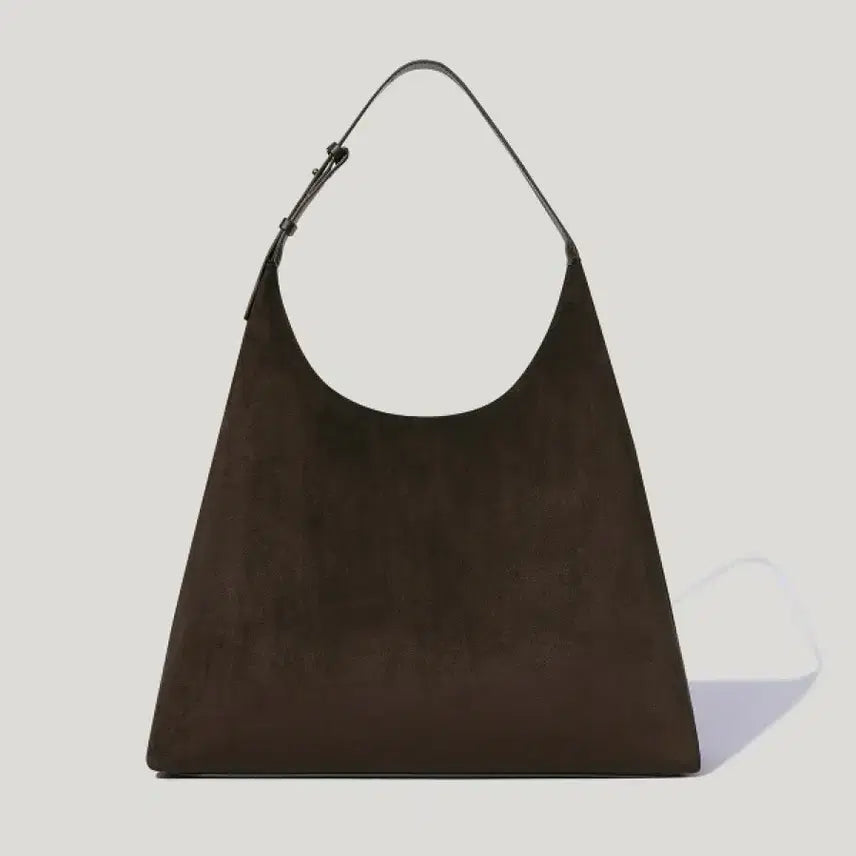 [BUNJANG] OVHEE Flume Suede Hobo Bag Dark Brown / [새제품] 오브히 OVHEE 플럼 스웨이드 호보백