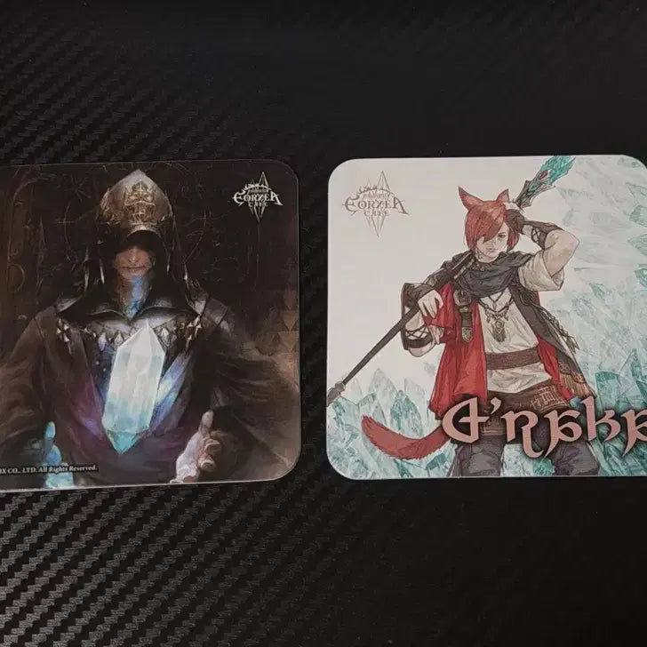 [BUNJANG] Final Fantasy XIV Eorzea Cafe Coaster Set - Ardbert & Graha Tia / 파이널판타지14 파판14 에오르제아카페 코스터 수정공 그라하티아세트