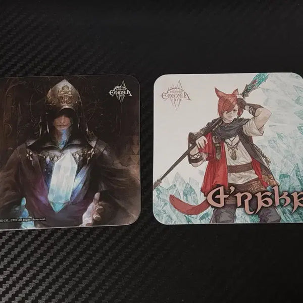 [BUNJANG] Final Fantasy XIV Eorzea Cafe Coaster Set - Ardbert & Graha Tia / 파이널판타지14 파판14 에오르제아카페 코스터 수정공 그라하티아세트