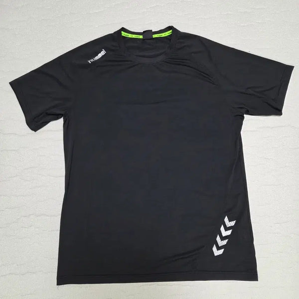 [BUNJANG] Hummel Short-Sleeve Training T-Shirt - Black, XL / 험멜 블랙 반팔 트레이닝
