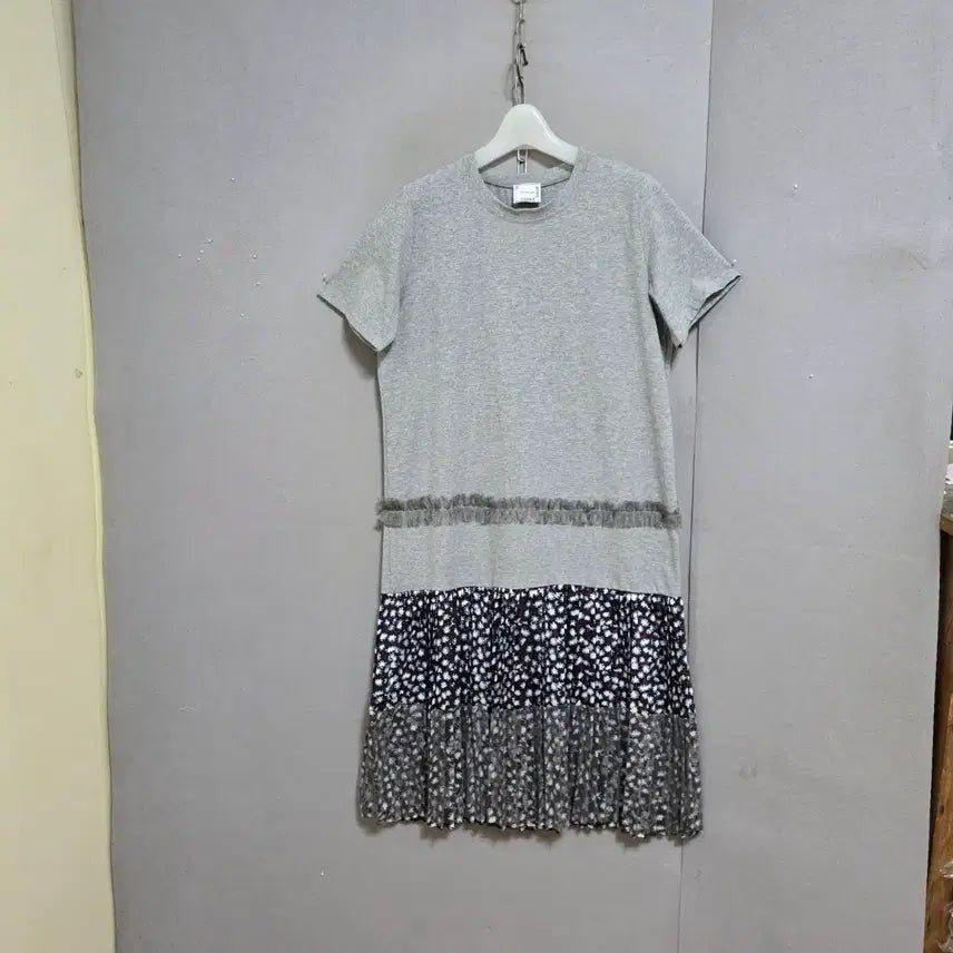 [BUNJANG] Mesh Lace Colorblock Dress / 망사레이스 배색 이쁜 원피스 F  n5724