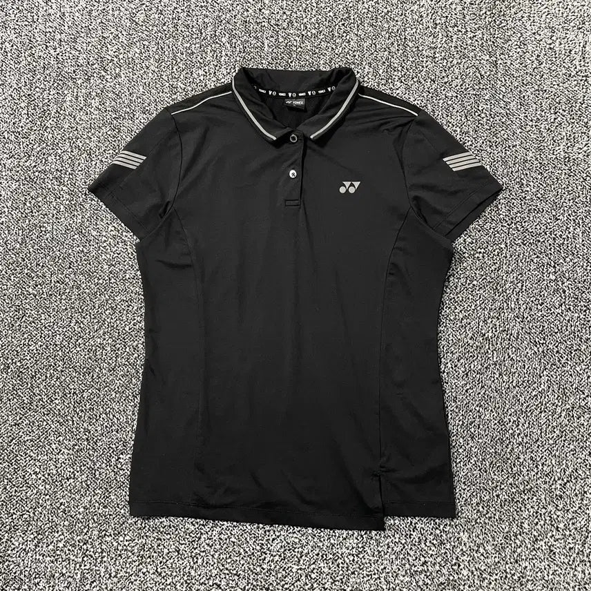 [BUNJANG] Vintage YONEX Polo T-Shirt Short Sleeve Badminton Top Black / 빈티지9. YONEX 요넥스 폴로티 배드민턴 카라 반팔 티셔츠 블랙