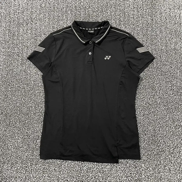 [BUNJANG] Vintage YONEX Polo T-Shirt Short Sleeve Badminton Top Black / 빈티지9. YONEX 요넥스 폴로티 배드민턴 카라 반팔 티셔츠 블랙