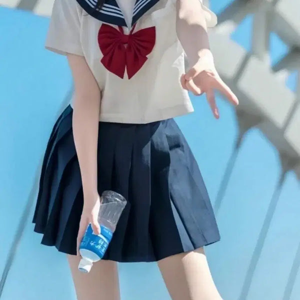 [BUNJANG] Japanese School Uniform Set - Rental for Graduation Photos (M Size) / 졸업사진/반팔 교복/세라복/ 일본교복 구매