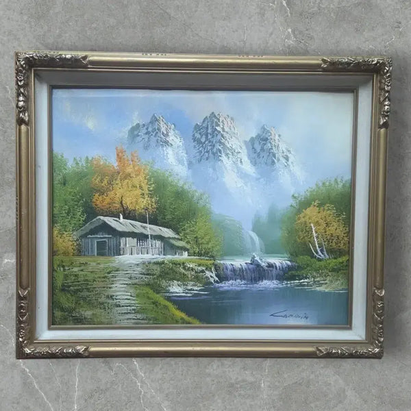 [BUNJANG] Seosanal Landscape Oil Painting on Canvas / 서양화 캔버스 유화 설산 풍경
