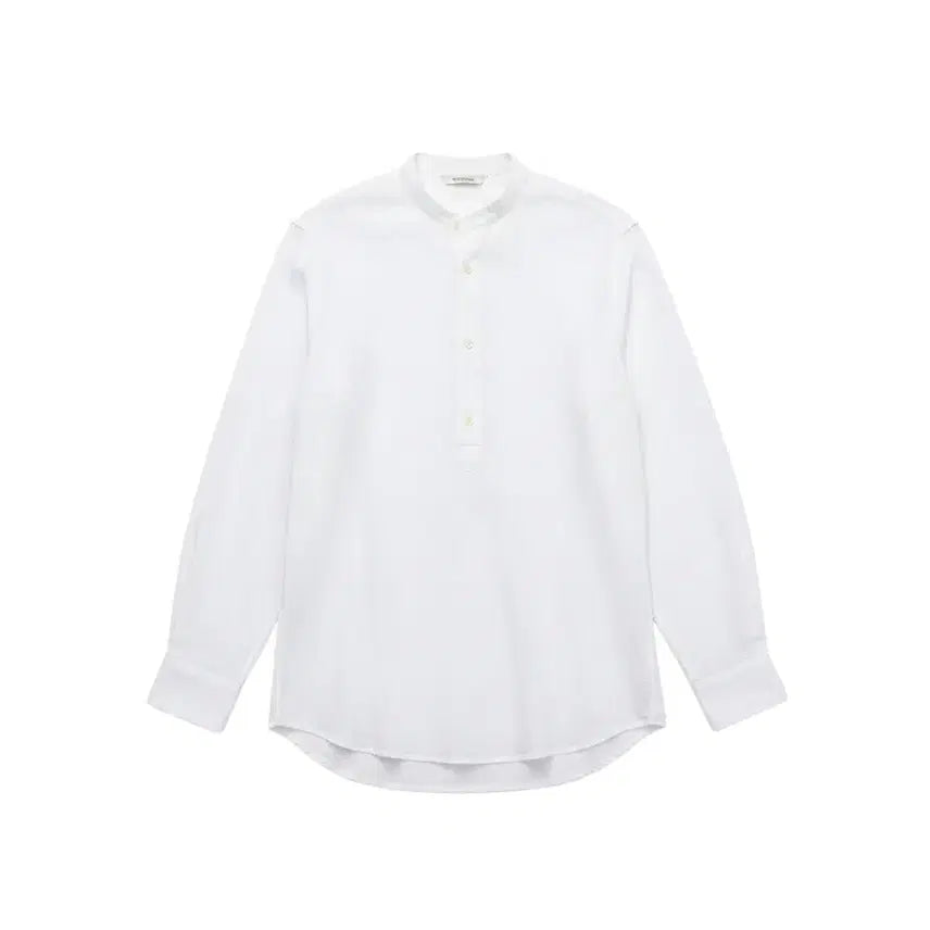 [BUNJANG] Zara Men's Linen Mandarin Collar Shirt White M / 남성M / 자라 차이나카라 린넨 화이트셔츠WT 33-4