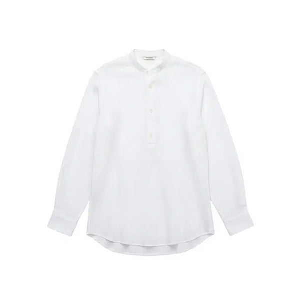 [BUNJANG] Zara Men's Linen Mandarin Collar Shirt White M / 남성M / 자라 차이나카라 린넨 화이트셔츠WT 33-4