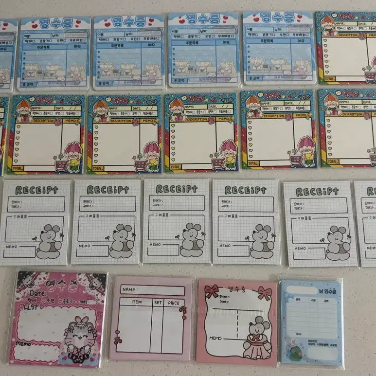 [BUNJANG] Receipt Photocards Bundle Set (25 Sets) / 포용 영수증 포카 25세트 일괄 판매
