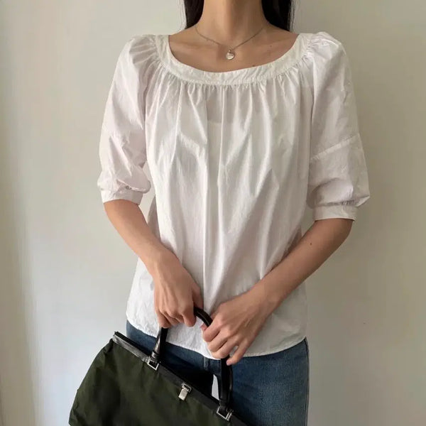 [BUNJANG] Miu Miu Detailed Blouse Size 38 / 미우미우 miu miu 디테일 블라우스