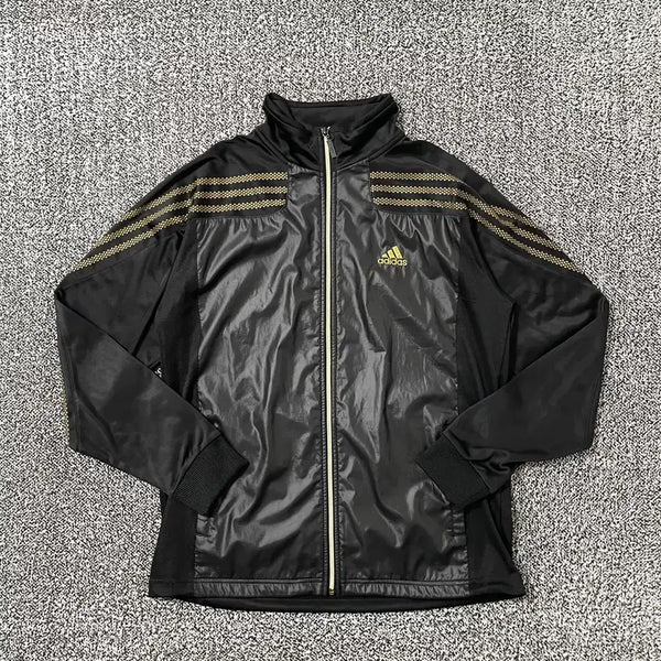 [BUNJANG] Adidas Vintage Old School Track Jacket / 빈티지9. 아디다스 올드스쿨 삼선 원단 배색 검골 져지 자켓