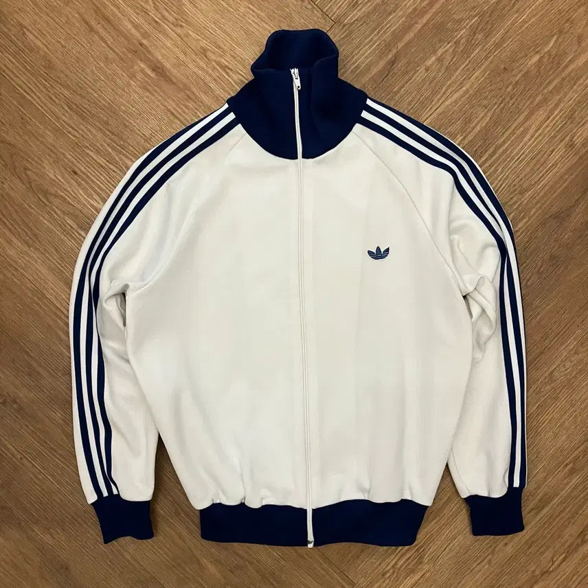 [BUNJANG] Adidas 80s West German Jersey White/Blue / N121 80s 서독제 아디다스 져지 흰파