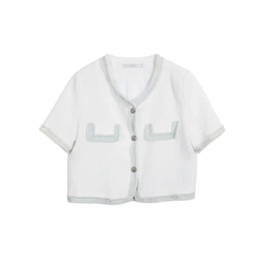 [BUNJANG] Women's Half-Sleeve Formal Jacket WT 28-164 / 여성F/ 반에이크 반팔 정장 자켓 WT 28-164