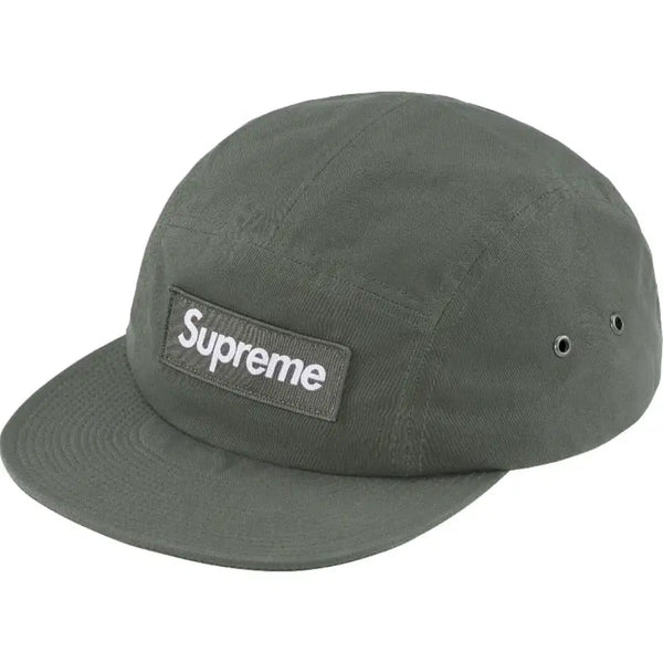 [BUNJANG] Supreme 23FW Waxed Cotton Camp Cap Olive / (OS)슈프림 23FW 왁스 코튼 캠프캡 올리브