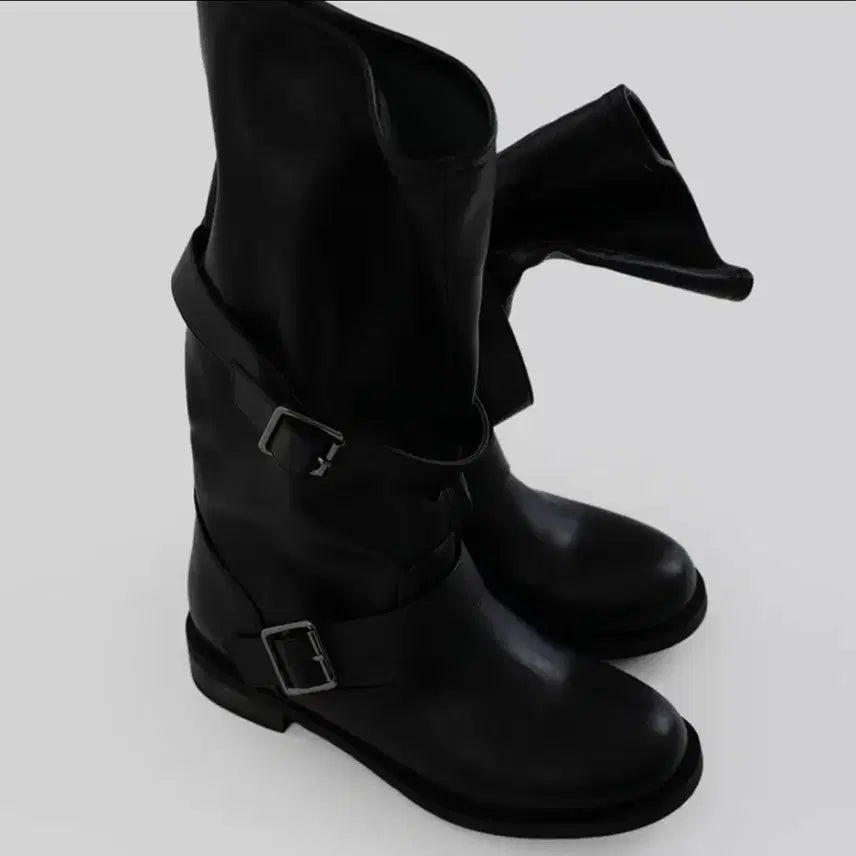 [BUNJANG] Autumn Half Buckle Boots / 어텀 버킨하프버클부츠