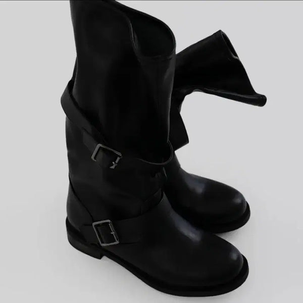 [BUNJANG] Autumn Half Buckle Boots / 어텀 버킨하프버클부츠