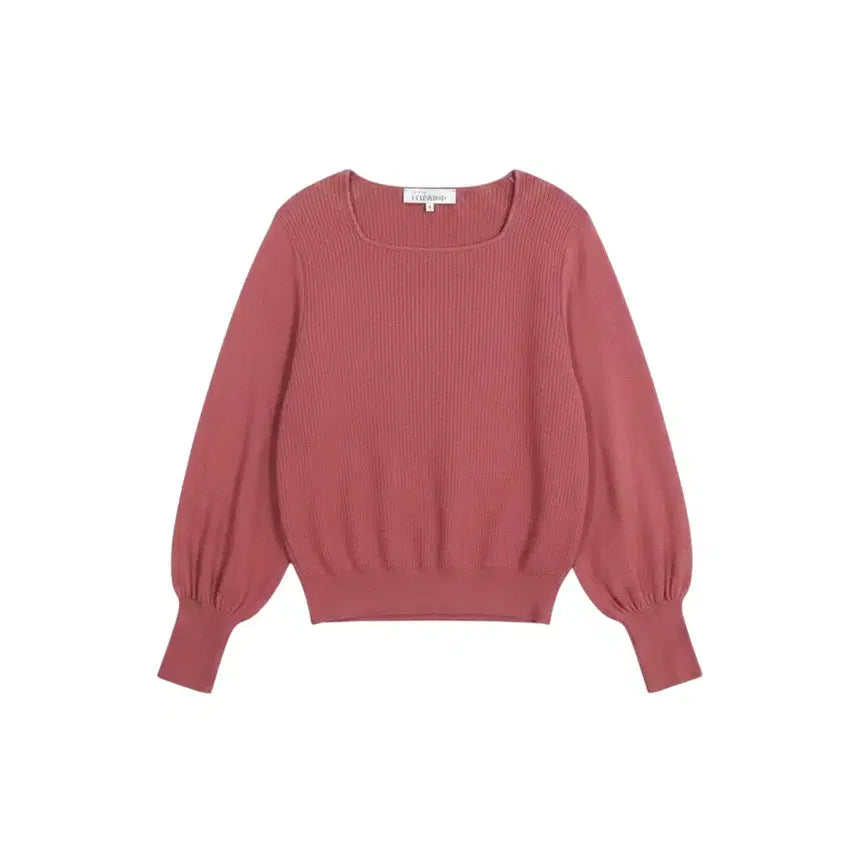 [BUNJANG] Le Blanc Feutre Square Neck Ribbed Knit RD / 여성66 / 르블랑페이우 스퀘어넥 골지니트RD 33-20