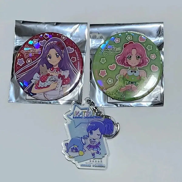 [BUNJANG] Aikatsu! Sanrio Collaboration Can Badge / [교환/양도] 아이카츠 아이엠스타 미즈키 사쿠라 산리오 캔뱃지