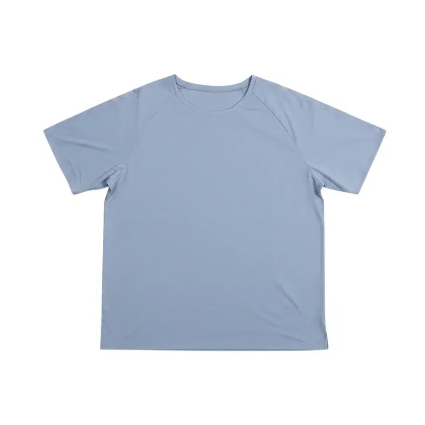 [BUNJANG] Brielle Round Neck Blouse - Light Blue (Size 77) / 여성77 / 브리엘 무지 라운드 연블루 블라우스BL 33-21
