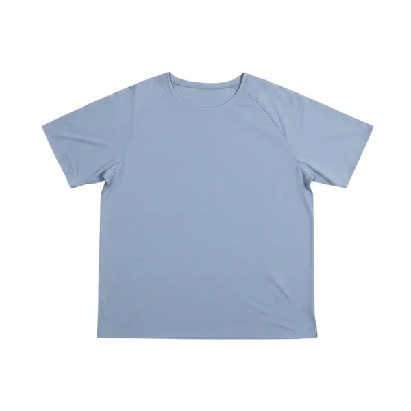 [BUNJANG] Brielle Round Neck Blouse - Light Blue (Size 77) / 여성77 / 브리엘 무지 라운드 연블루 블라우스BL 33-21