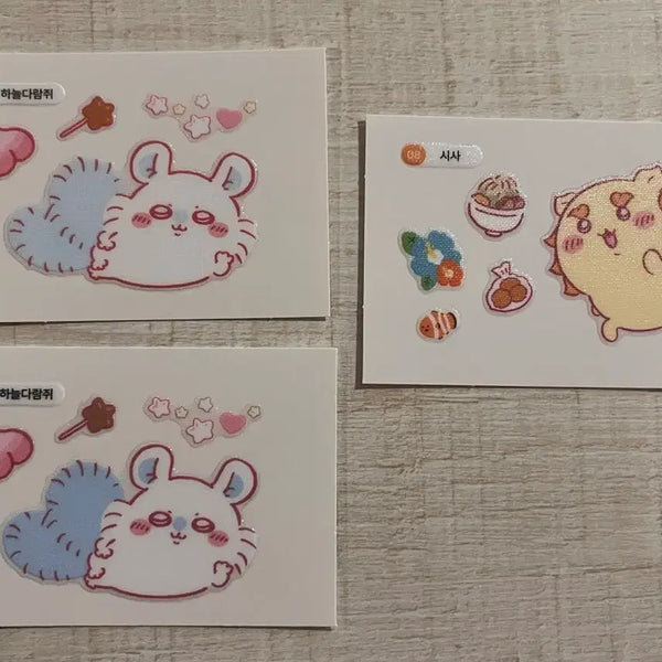 [BUNJANG] Chiikawa Big Sticker Bundle Set / 치이카와 빅띠부씰 3개 일괄