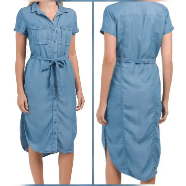 [BUNJANG] Lucky Brand Lyocell Denim Dress - Size S / 럭키브랜드 리오셀 청원피스 S사이즈