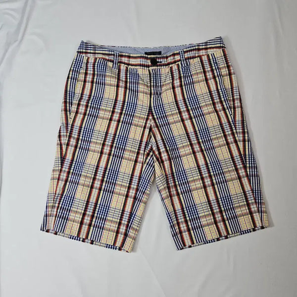[BUNJANG] Tommy Hilfiger Classic Cotton Check Stripe Shorts (Size 32) / 타미힐피거 클래식 숏팬츠 반바지 코튼 체크 스트라이프 32