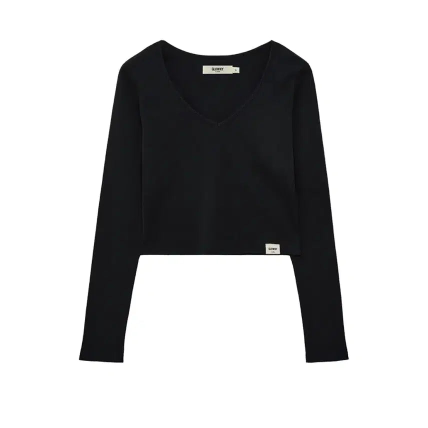 [BUNJANG] Glony Classic V-Neck Long Sleeve T-Shirt / 글로니 classic v neck long sleeve 롱슬리브 티셔츠