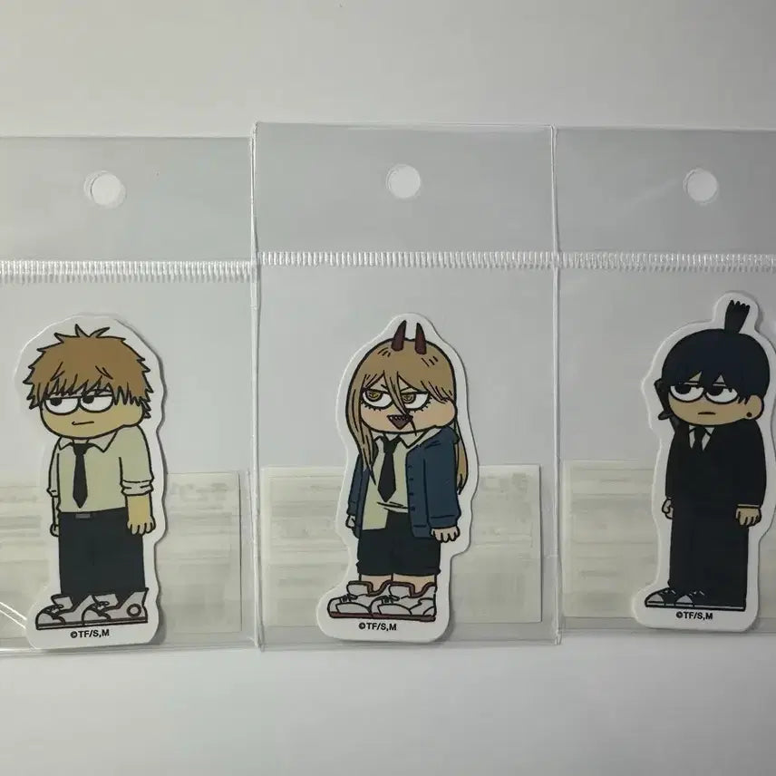 [BUNJANG] Chainsaw Man Loft Plaza Jirori Sticker Set (Denji, Aki, Power) - Denpaki / 체인소맨 로프트 플라자 지로리 스티커(덴지, 아키, 파워) 덴파키